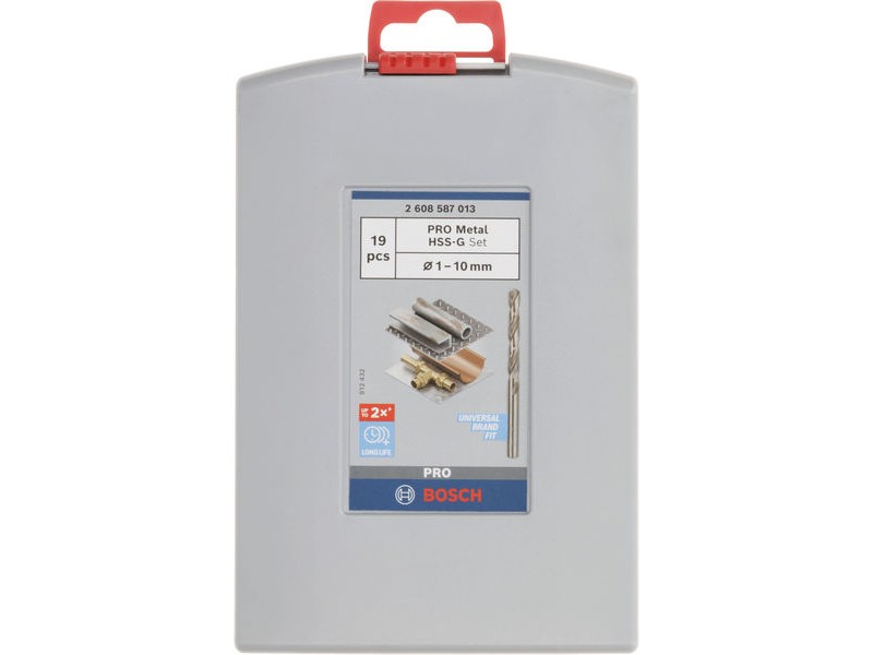 19-delni set svedrov HSS-G DIN 338 PRO Metal za kovino Bosch, 2608587013